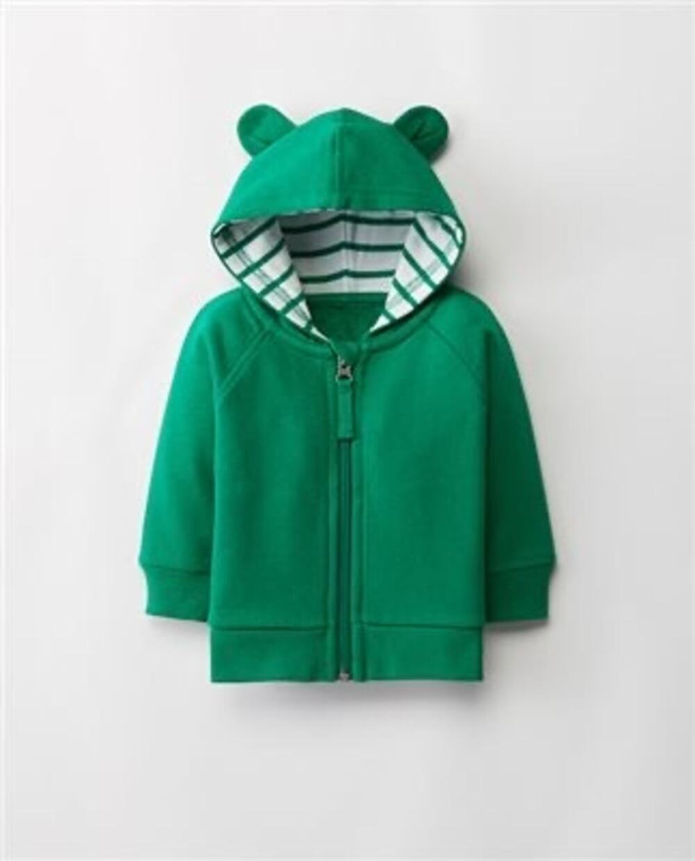 Hanna Andersson Baby Bear Hoodie - Green Full Zip 70 CM 6-12 months